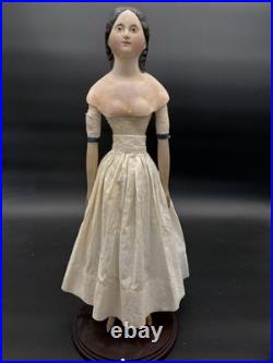 Antique German 1858 Paper-Mache Doll