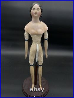 Antique German 1858 Paper-Mache Doll