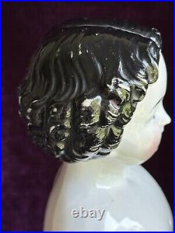 Antique German 19 China Shoulder Head Brunette Victorian Fashion Doll Antique German 19 China Shoulder Head Brunette Victorian Fashion Doll