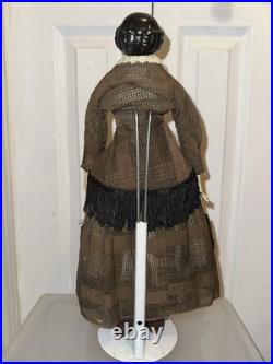 Antique German 19 Flat Top Highbrow China Shoulder Head Doll