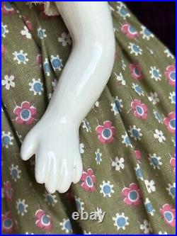 Antique German 19 Kling 176 Brunette Young Lady China Head Doll Antique German 19 Kling 176 Brunette Young Lady China Head Doll
