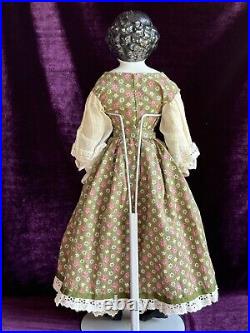 Antique German 19 Kling 176 Brunette Young Lady China Head Doll Antique German 19 Kling 176 Brunette Young Lady China Head Doll
