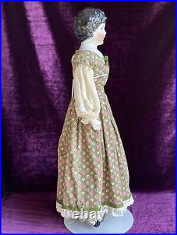 Antique German 19 Kling 176 Brunette Young Lady China Head Doll Antique German 19 Kling 176 Brunette Young Lady China Head Doll