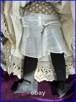 Antique German 19 Kling 176 Brunette Young Lady China Head Doll Antique German 19 Kling 176 Brunette Young Lady China Head Doll