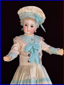 Antique German 20.5 Sonnenberg 117 Belton Type Closed Mouth Bisque Head Doll