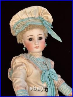 Antique German 20.5 Sonnenberg 117 Belton Type Closed Mouth Bisque Head Doll