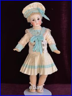 Antique German 20.5 Sonnenberg 117 Belton Type Closed Mouth Bisque Head Doll