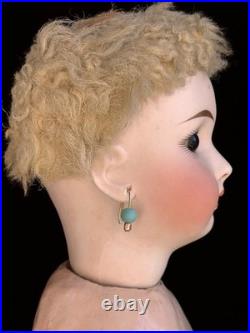 Antique German 20.5 Sonnenberg 117 Belton Type Closed Mouth Bisque Head Doll