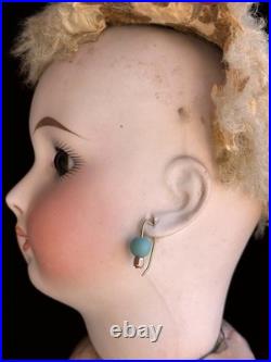 Antique German 20.5 Sonnenberg 117 Belton Type Closed Mouth Bisque Head Doll