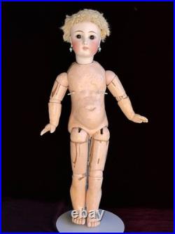 Antique German 20.5 Sonnenberg 117 Belton Type Closed Mouth Bisque Head Doll