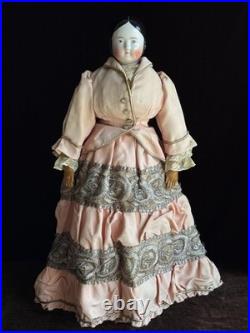 Antique German 20 Covered Wagon China Head Doll