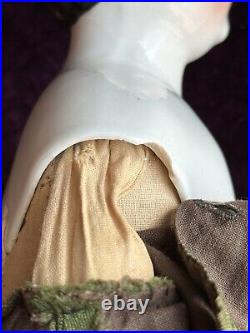 Antique German 20 Flat Top Highbrow China Shoulder Head Doll