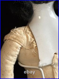 Antique German 21 Biedermeier Bald China Shoulder Head Doll