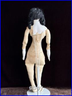 Antique German 21 Biedermeier Bald China Shoulder Head Doll