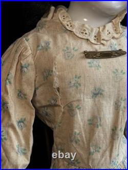 Antique German 21 Biedermeier Bald China Shoulder Head Doll