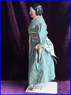 Antique German 21 Kister Covered Wagon Pink Tint China Shoulder Head Doll Antique German 21 Kister Covered Wagon Pink Tint China Shoulder Head Doll