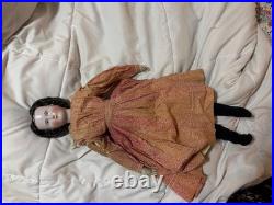 Antique German 22 inch China Doll with damage, as is