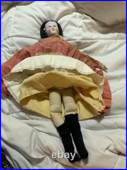 Antique German 22 inch China Doll with damage, as is Antique German 22 inch China Doll with damage, as is