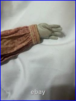 Antique German 22 inch China Doll with damage, as is