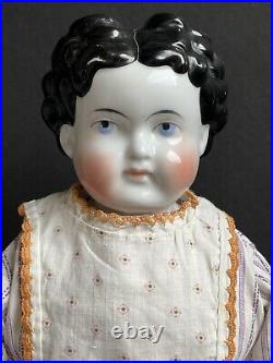 Antique German 23 Butterfly Style Hairdo China Shoulder Head Doll