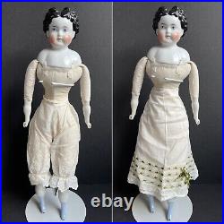 Antique German 23 Butterfly Style Hairdo China Shoulder Head Doll