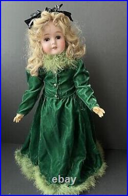 Antique German 24 Armand Marseille Queen Louise Bisque Head Doll