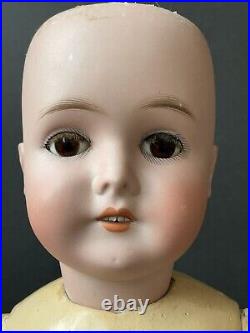 Antique German 24 Armand Marseille Queen Louise Bisque Head Doll