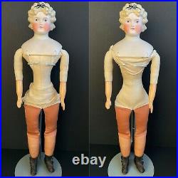 Antique German 24 Dolly Madison Parian China Head Doll