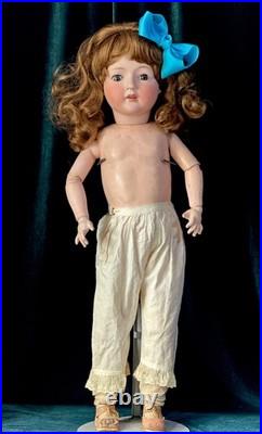 Antique German 24 Gebrüder Ohlhaver Revalo Bisque Head Doll