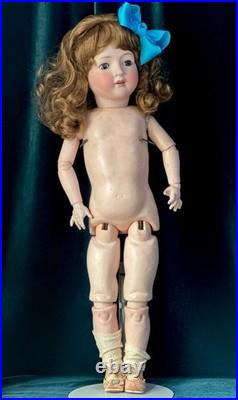 Antique German 24 Gebrüder Ohlhaver Revalo Bisque Head Doll