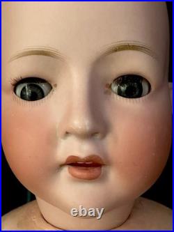 Antique German 24 Gebrüder Ohlhaver Revalo Bisque Head Doll