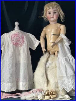 Antique German 24 Queen Louise Doll Bisque Head Composition Body Antique German 24 Queen Louise Doll Bisque Head Composition Body