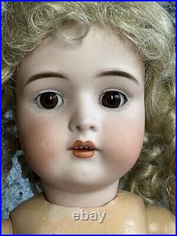 Antique German 25 Adolf Wislizenus AW W Bisque Head Doll