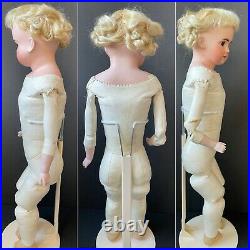Antique German 27 Alt Beck Gottschalck Turned Bisque Head Doll