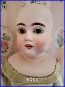 Antique German 28 Kestner Alphabet Series Letter O Turned Bisque Shoulder Doll