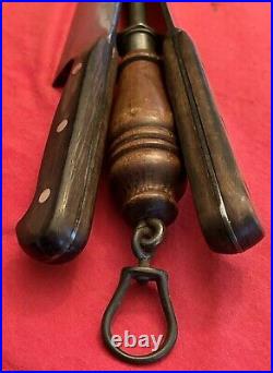 Antique German (2) Chef Knives & Hoffman Sharpener Commercial Quality