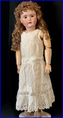 Antique German 30 Kestner 196 Doll Bisque Head Composition Body Fury Eyebrows Antique German 30 Kestner 196 Doll Bisque Head Composition Body Fury Eyebrows