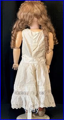 Antique German 30 Kestner 196 Doll Bisque Head Composition Body Fury Eyebrows Antique German 30 Kestner 196 Doll Bisque Head Composition Body Fury Eyebrows