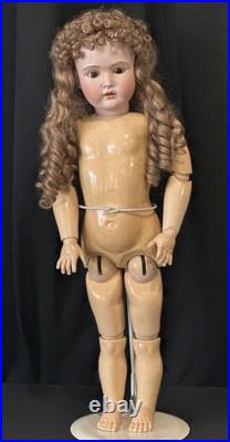 Antique German 30 Kestner 196 Doll Bisque Head Composition Body Fury Eyebrows Antique German 30 Kestner 196 Doll Bisque Head Composition Body Fury Eyebrows