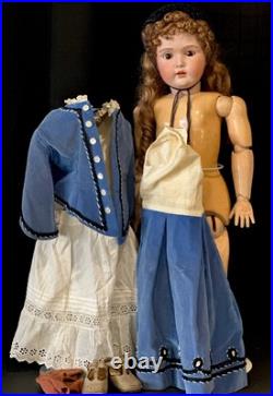 Antique German 30 Kestner 196 Doll Bisque Head Composition Body Fury Eyebrows Antique German 30 Kestner 196 Doll Bisque Head Composition Body Fury Eyebrows