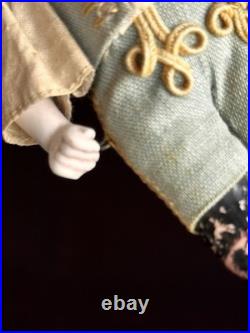 Antique German 4.25 Heubach Coquette Dollhouse All Bisque Miniature Doll