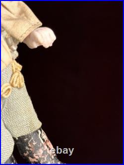 Antique German 4.25 Heubach Coquette Dollhouse All Bisque Miniature Doll