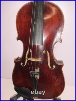 Antique German 4/4 Violin Antonius Stradivarius Copy Vintage Case