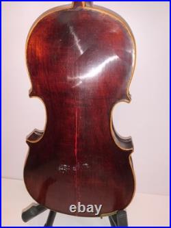 Antique German 4/4 Violin Antonius Stradivarius Copy Vintage Case