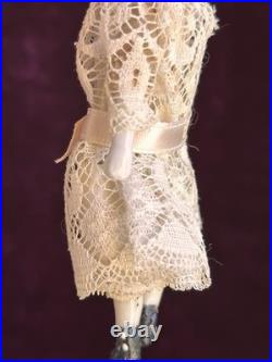 Antique German 4 Primitive Bisque Cloth Miniature Dollhouse China Doll