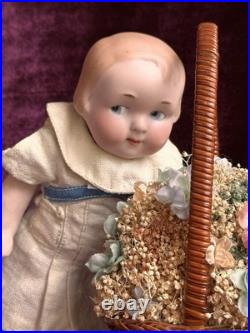 Antique German 6.75 Armand Marseille 210 Googly Eyes Bisque Head Doll Antique German 6.75 Armand Marseille 210 Googly Eyes Bisque Head Doll