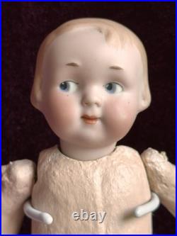 Antique German 6.75 Armand Marseille 210 Googly Eyes Bisque Head Doll Antique German 6.75 Armand Marseille 210 Googly Eyes Bisque Head Doll
