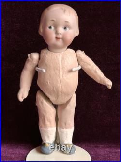 Antique German 6.75 Armand Marseille 210 Googly Eyes Bisque Head Doll Antique German 6.75 Armand Marseille 210 Googly Eyes Bisque Head Doll