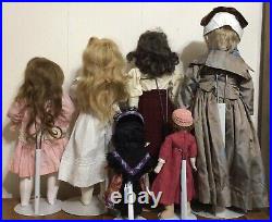 Antique German 6 Doll Lot