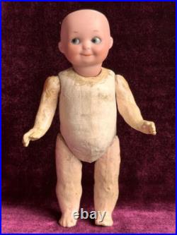 Antique German 7 Armand Marseille 253 Googly Eyes Bisque Head Doll